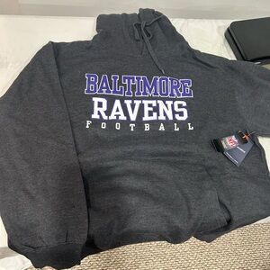 Fanatics Charcoal Baltimore Ravens Football Hoodie